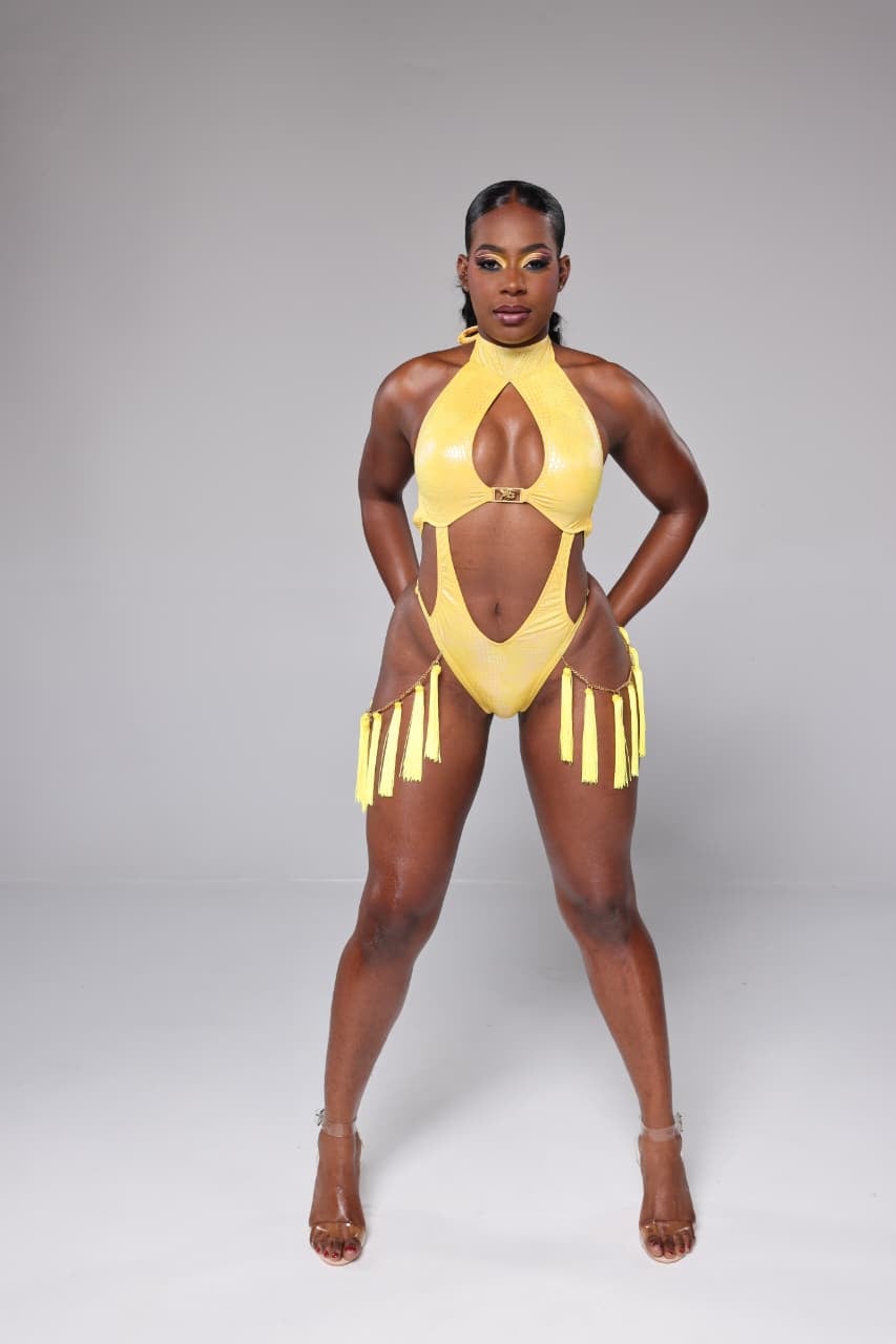 Empress Maria monokini costume, front view